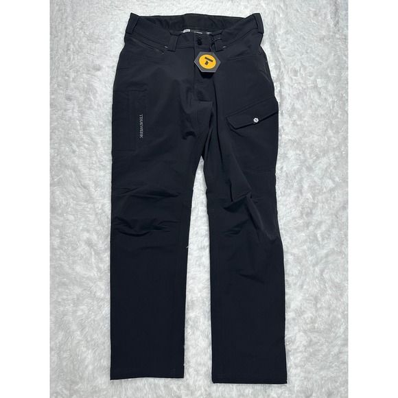Truewerk Women's Work Pants 10W 32L Black Outdoor Utility Cargo Trousers - Picture 1 of 3
